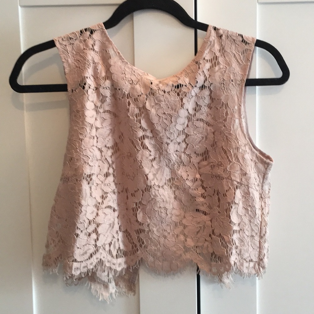 Lacy formal top: Cleo in Mink Gray